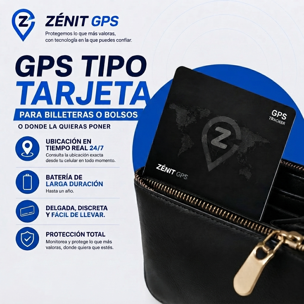 GPS tipo tarjeta para objetos personales ZÉNIT GPS